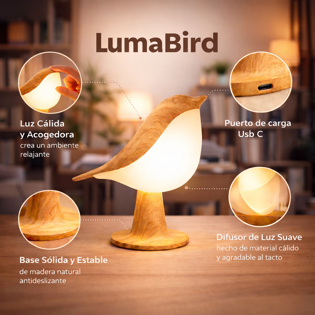 Lámpara de luz cálida